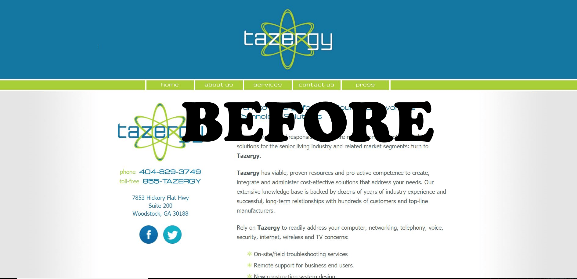 Website Redesign - Before/After